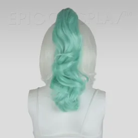 20" Mint Green Wavy Curly Ponytail Clipon