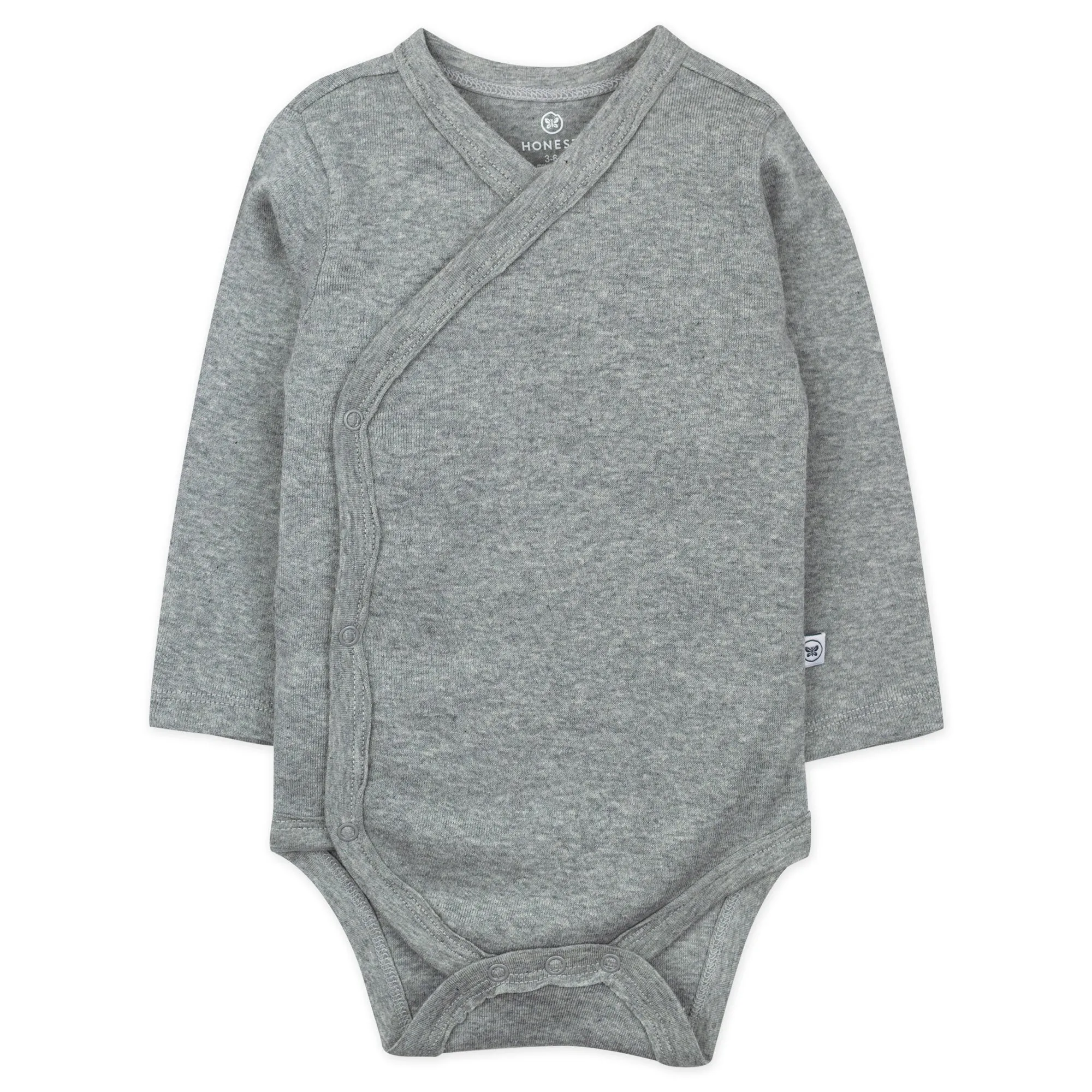 3-Pack Organic Cotton Long Sleeve Side-Snap Bodysuits