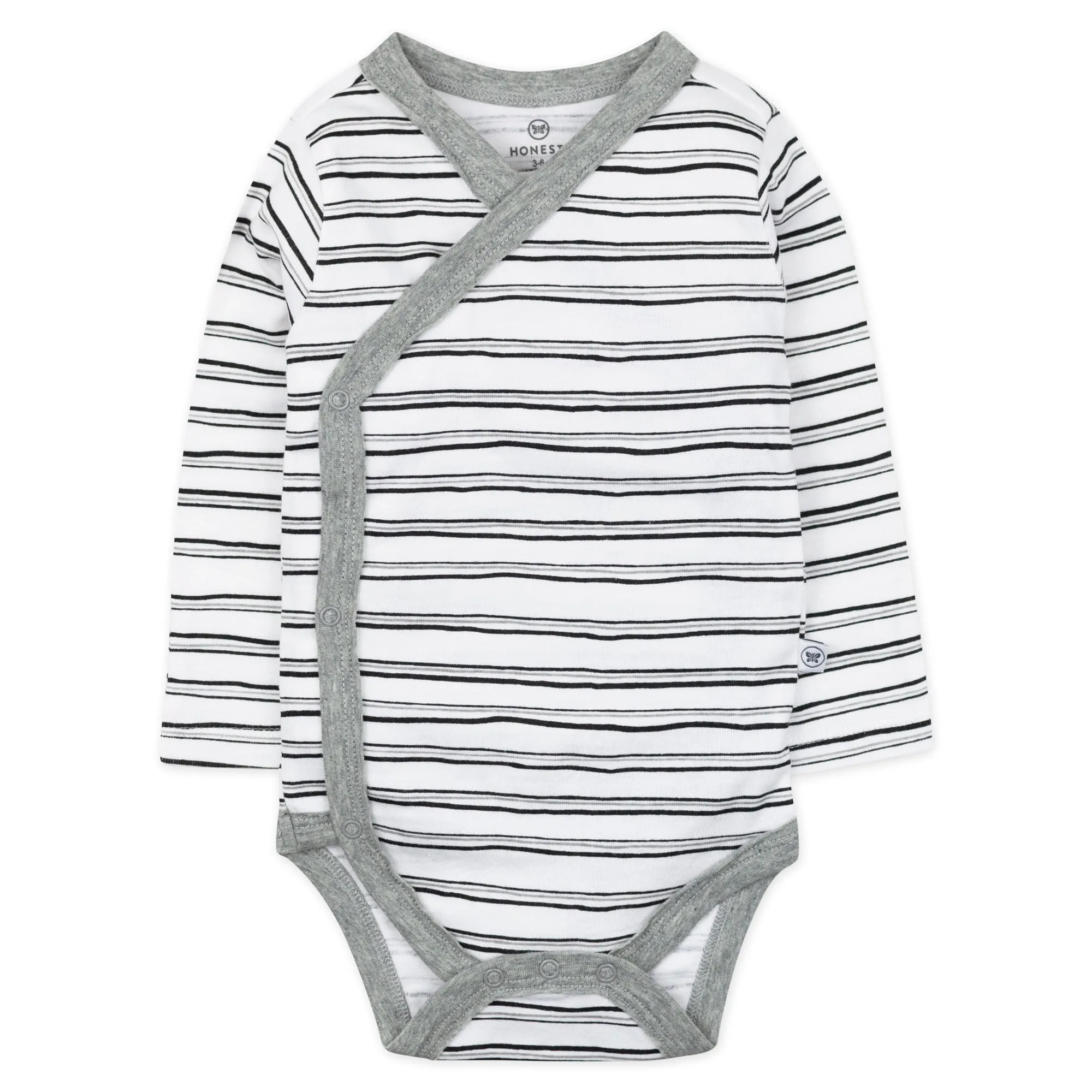 3-Pack Organic Cotton Long Sleeve Side-Snap Bodysuits