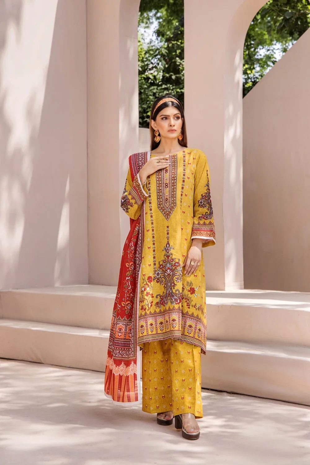 3 Pcs Unstitched Khaddar Suit KKH-2227