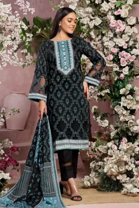 3PC Printed Unstitched Lawn Suit KLA-2791