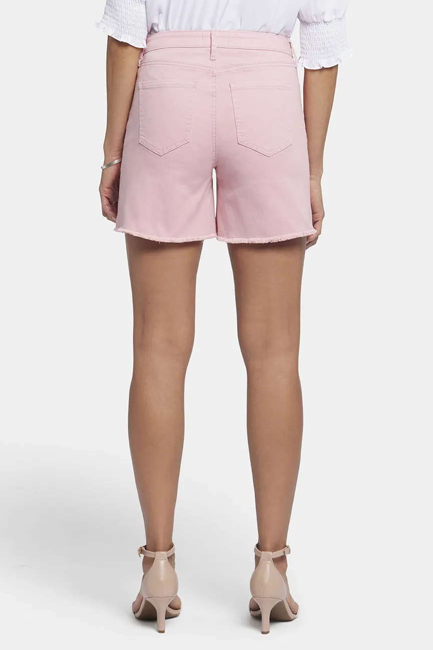 A-Lijn Denim Short Roze Gekleurde Denim | Aphrodite