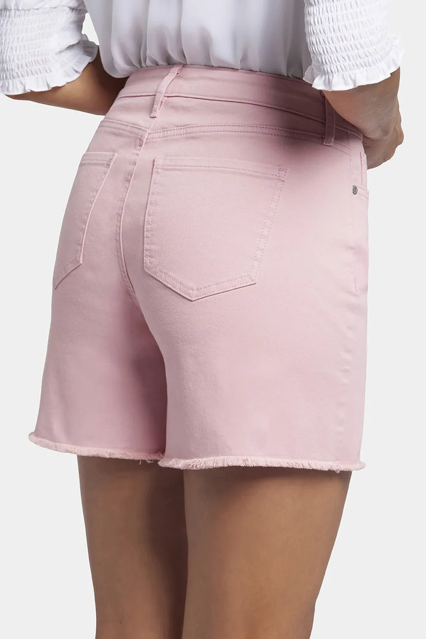 A-Lijn Denim Short Roze Gekleurde Denim | Aphrodite