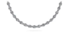 Affectionately Yours Diamond Tennis Diamond Necklace with 14.91 ct.(finished) 2mm, 3.6mm