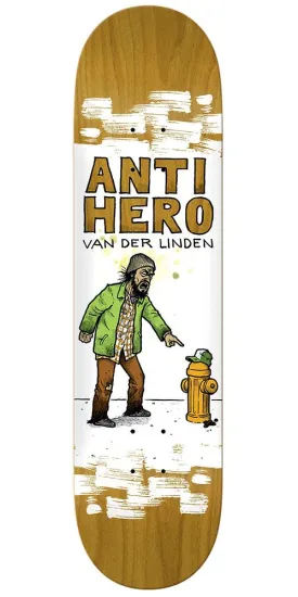 Anti-Hero Daan It's All Shit Skateboard Deck - Brown - 8.06in x 31.8in