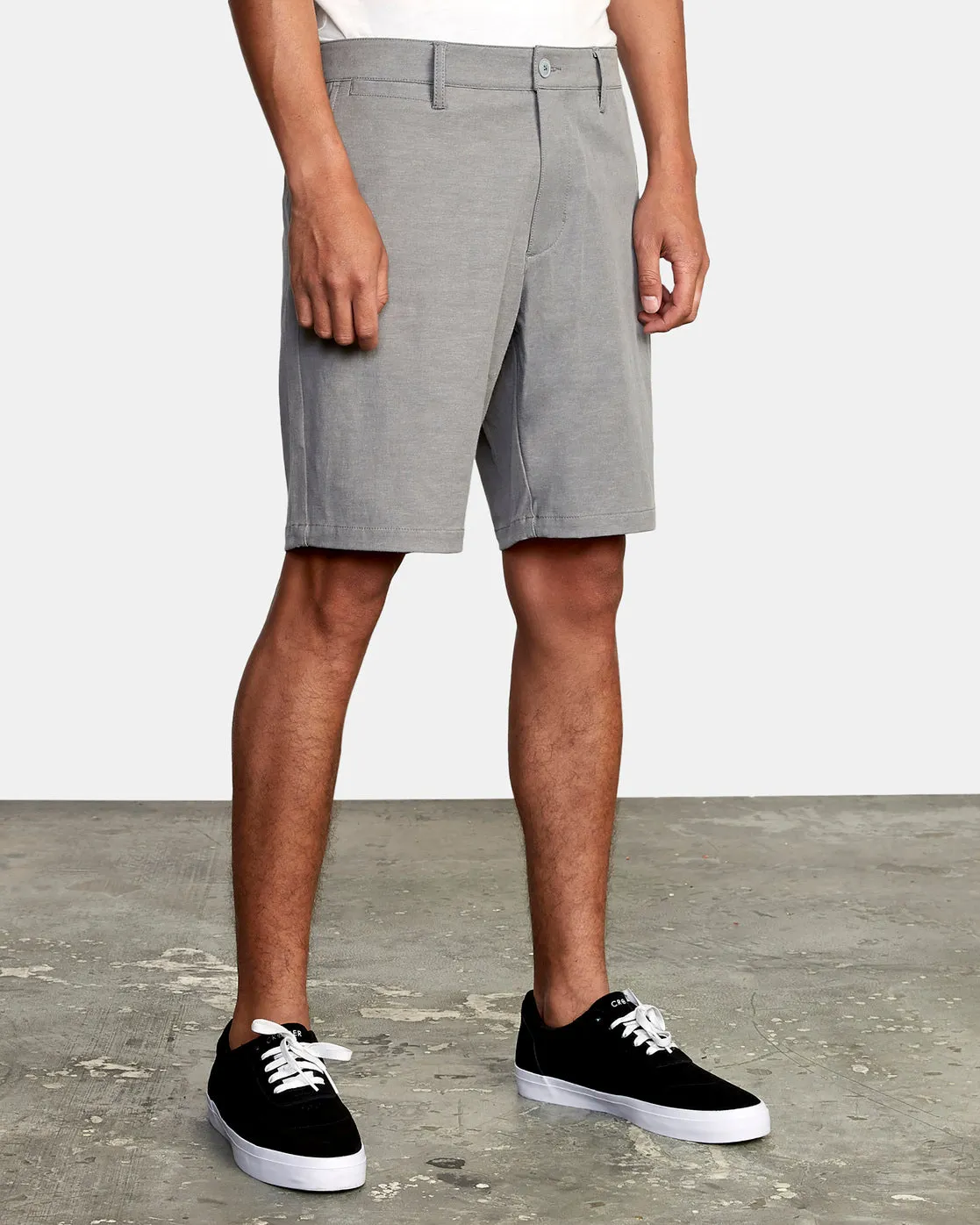 Back In Hybrid Shorts 19" - Athletic Heather