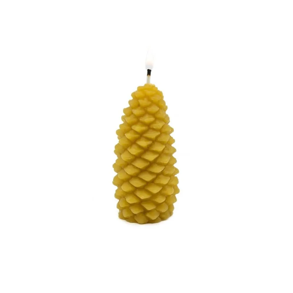 Beeswax Pinecone Candle