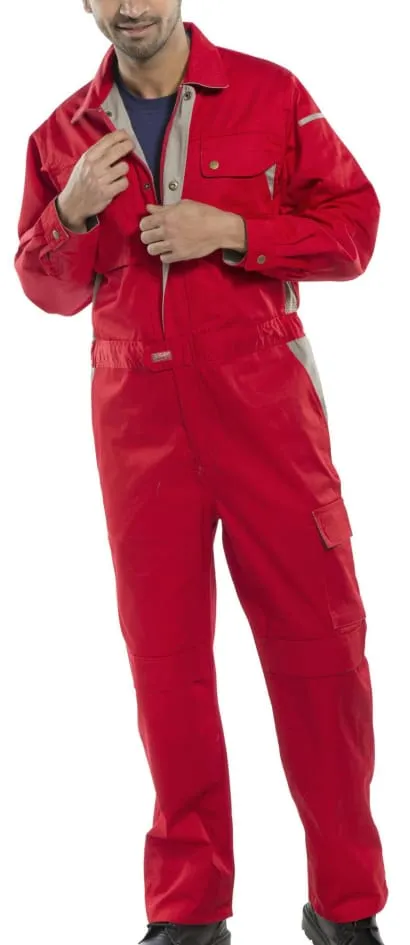 Beeswift Premium Hardwearing Coverall-Boiler Suit-Overall with Kneepad Pockets - Cpc