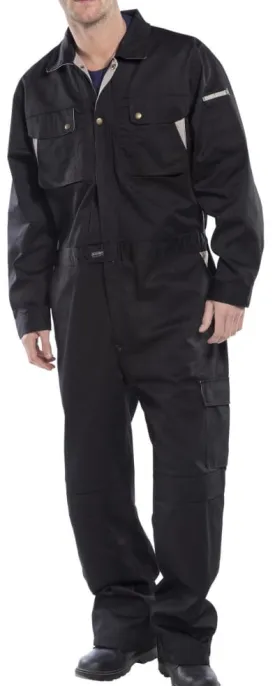 Beeswift Premium Hardwearing Coverall-Boiler Suit-Overall with Kneepad Pockets - Cpc