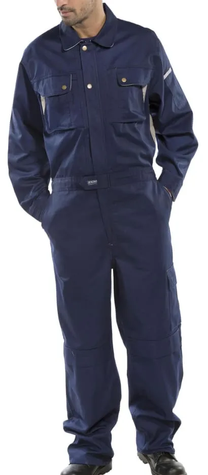 Beeswift Premium Hardwearing Coverall/Boiler Suit/ Overall with Kneepad Pockets - Cpc