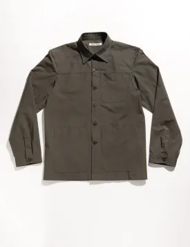 BKT15 Shirt Jacket in Crisp Cotton - Petrol