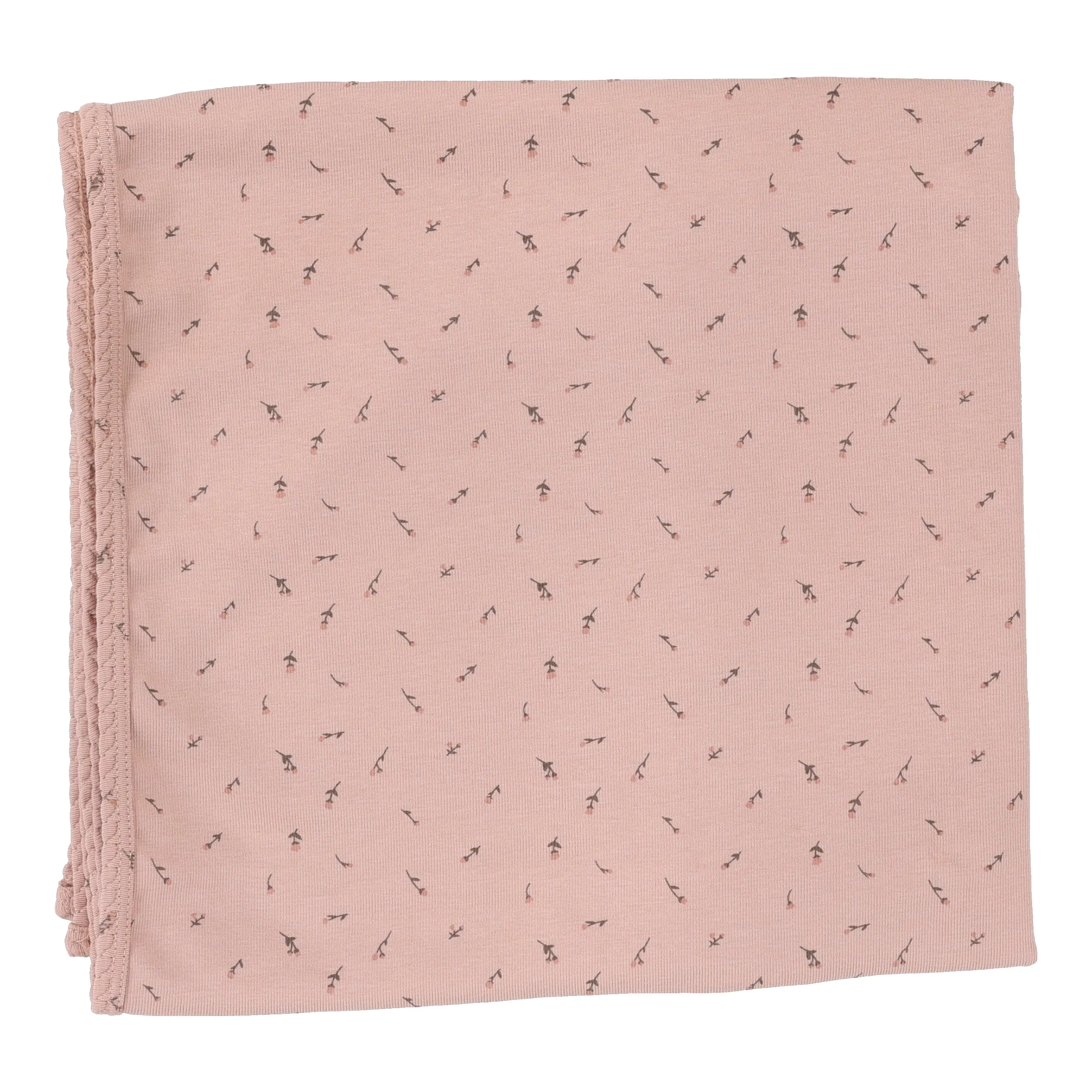 blanket printed - scattred brnch pink