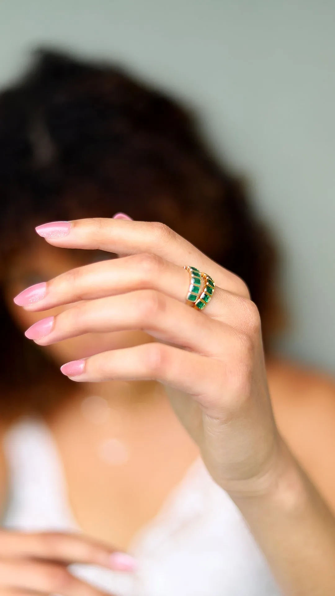 Cassidy Ring Emerald 18K Gold Vermeil