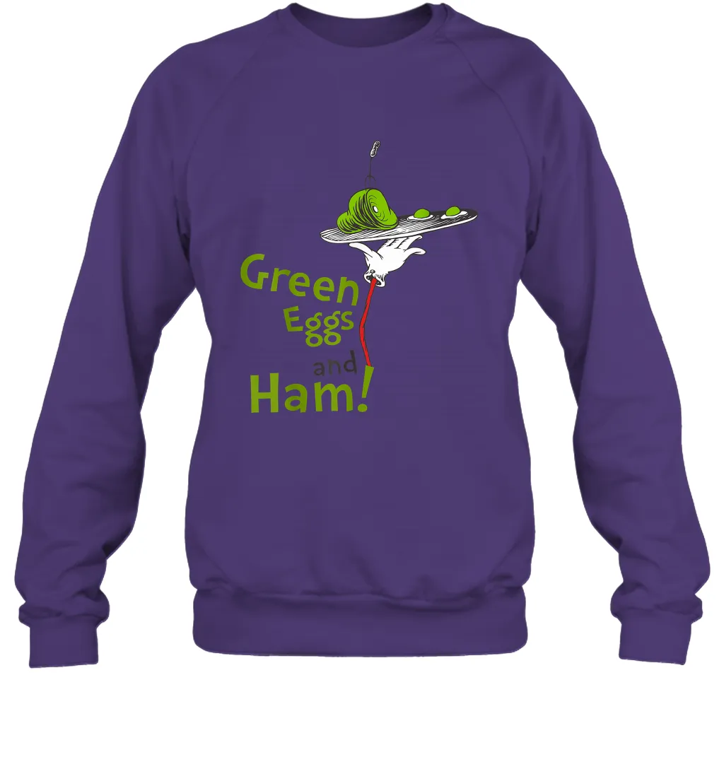 Dr Seuss Green Eggs and Ham Title Sweatshirt