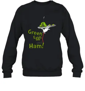 Dr Seuss Green Eggs and Ham Title Sweatshirt