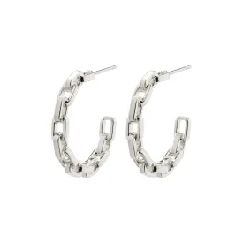 EIRA cable chain hoop earrings silver-plated