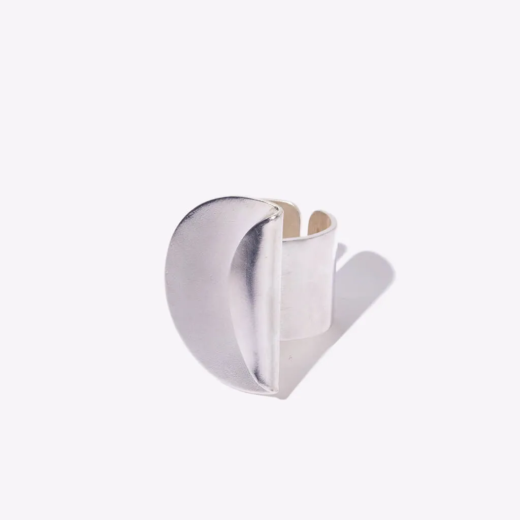 Enfold Adjustable Statement Ring - Sterling Silver