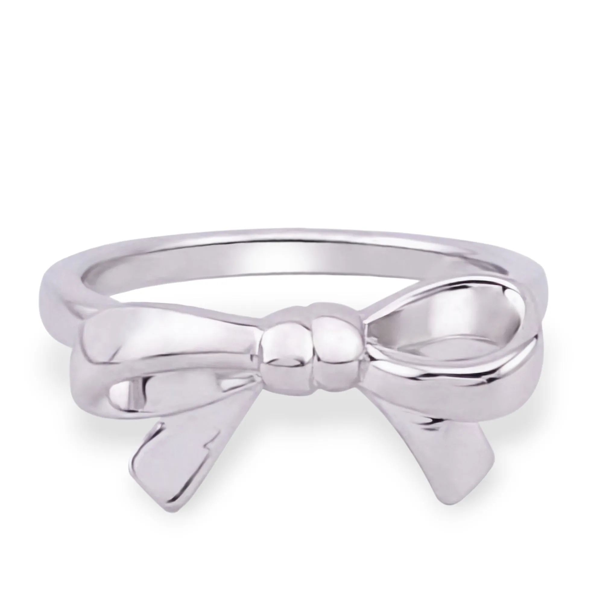 Fashion Women's 925 Sterling Silver Bow Ring