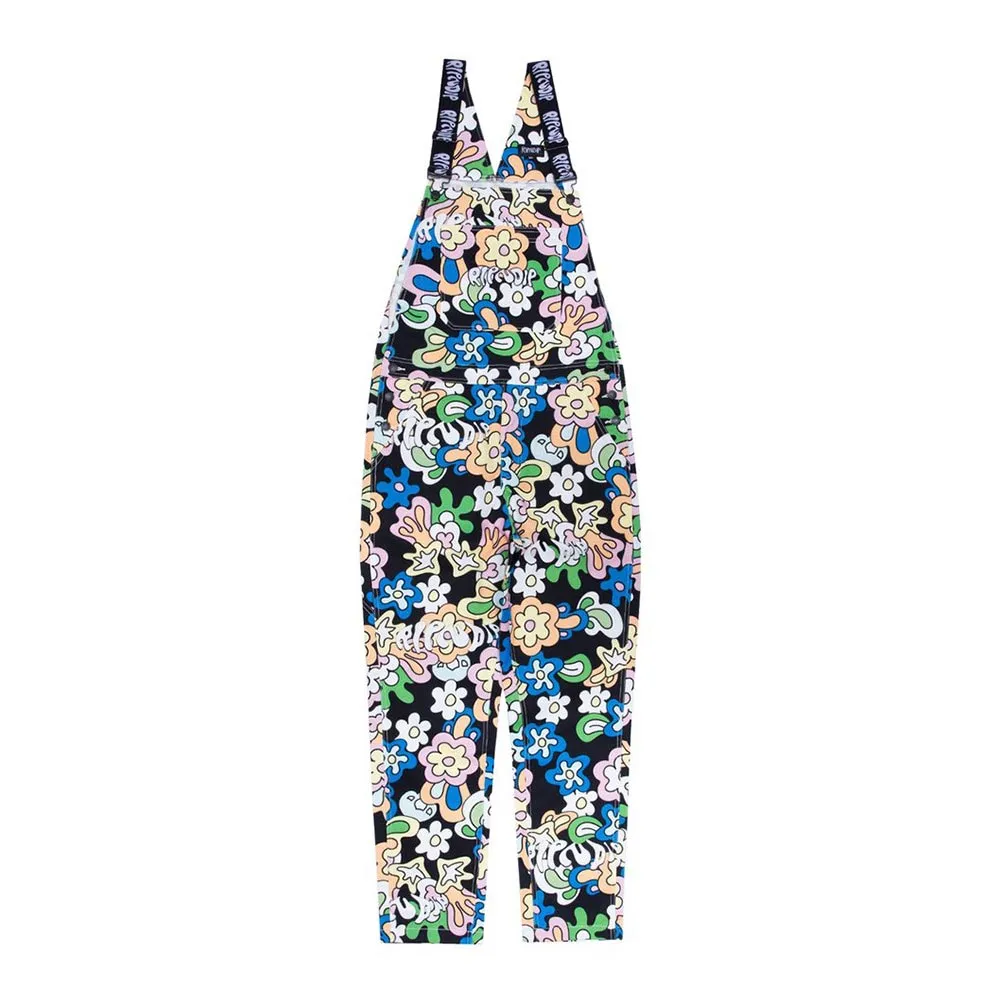 FLOWER CHILD COTTON TWILL OVERALLS