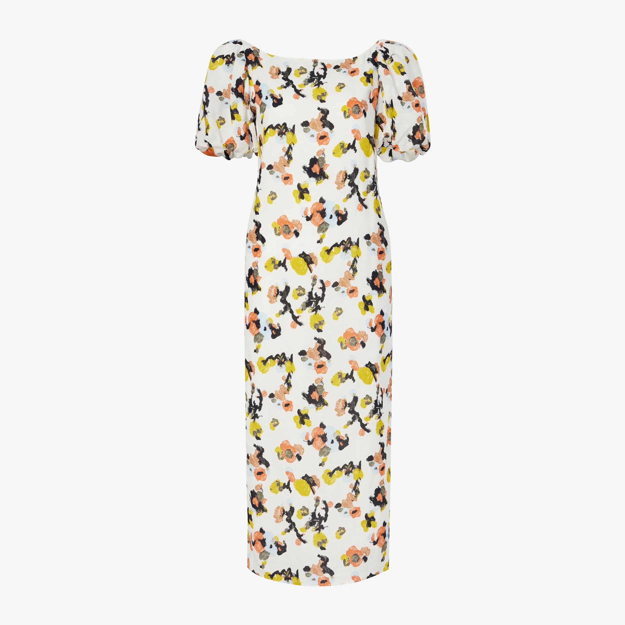 Gali Dress - Meadow Print Linen :: Multicolor