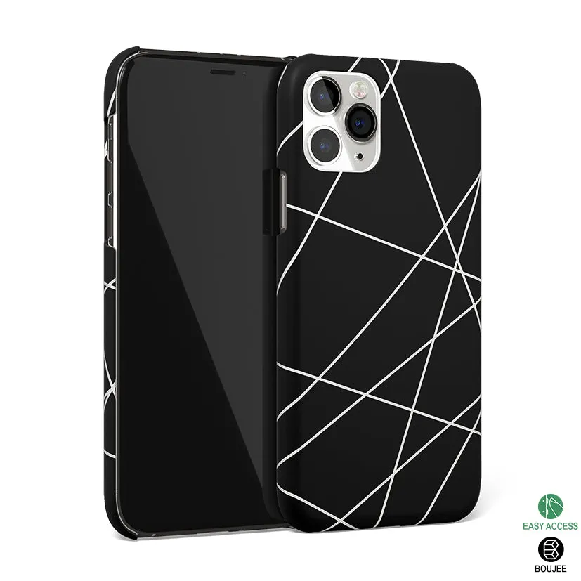 Geomatric Black Phone Cover | Matte Case