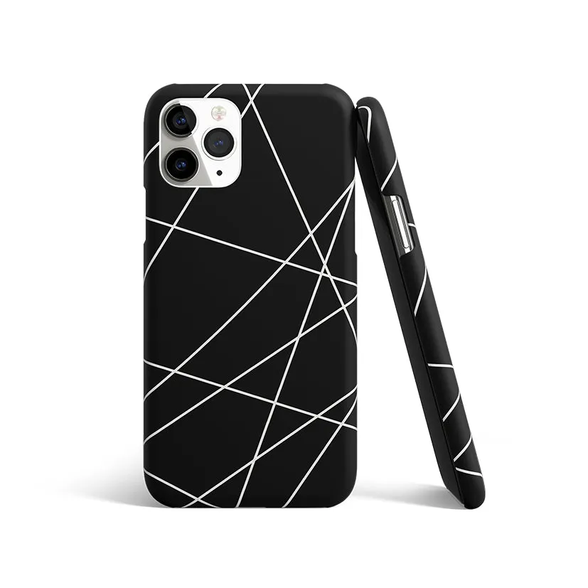 Geomatric Black Phone Cover | Matte Case