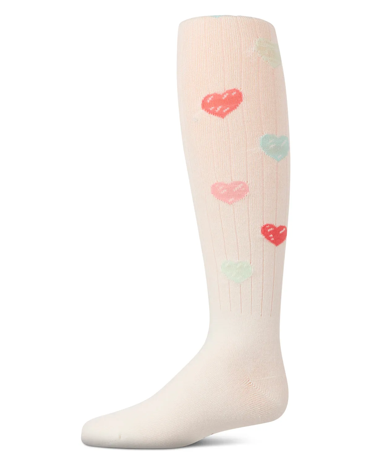 Girls' Multi Heart Graffiti Cotton Tights