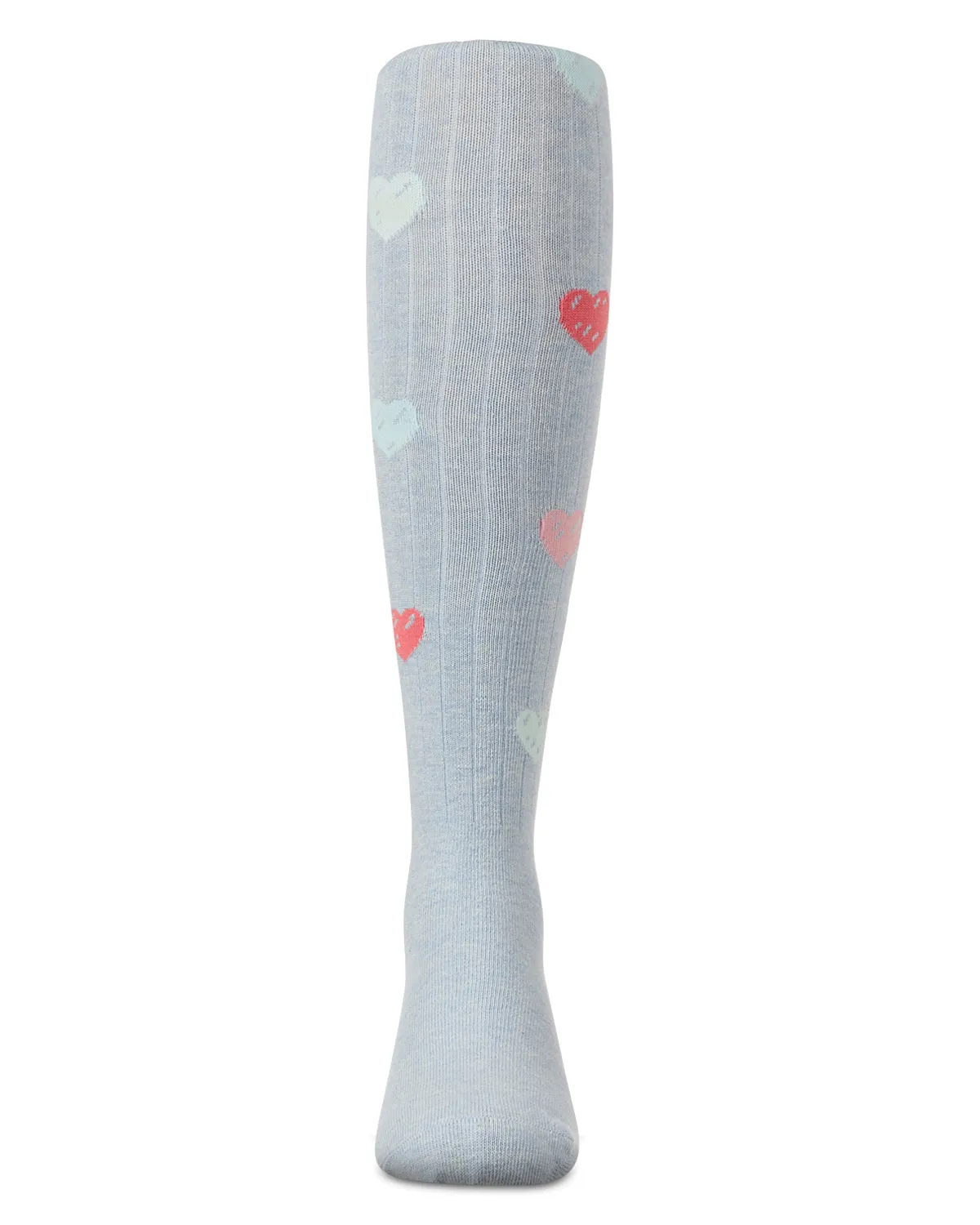 Girls' Multi Heart Graffiti Cotton Tights