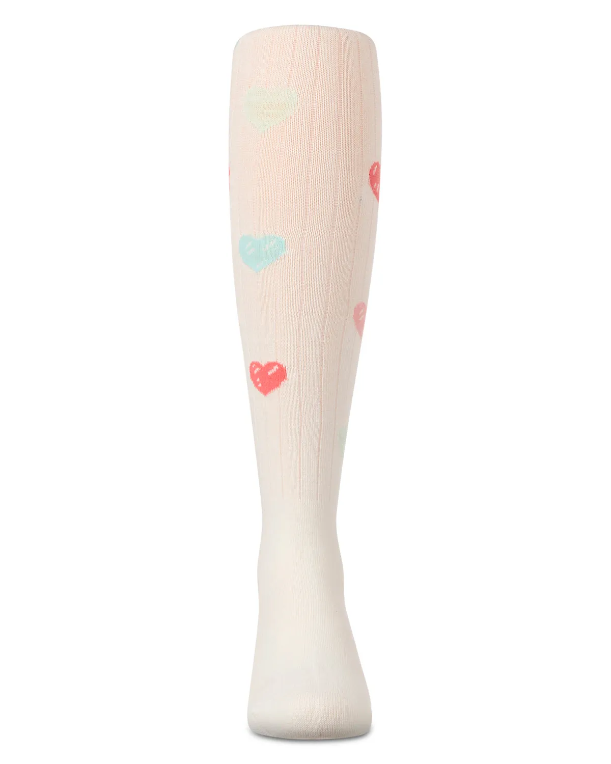 Girls' Multi Heart Graffiti Cotton Tights