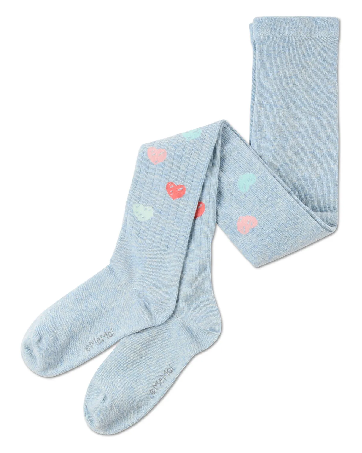 Girls' Multi Heart Graffiti Cotton Tights