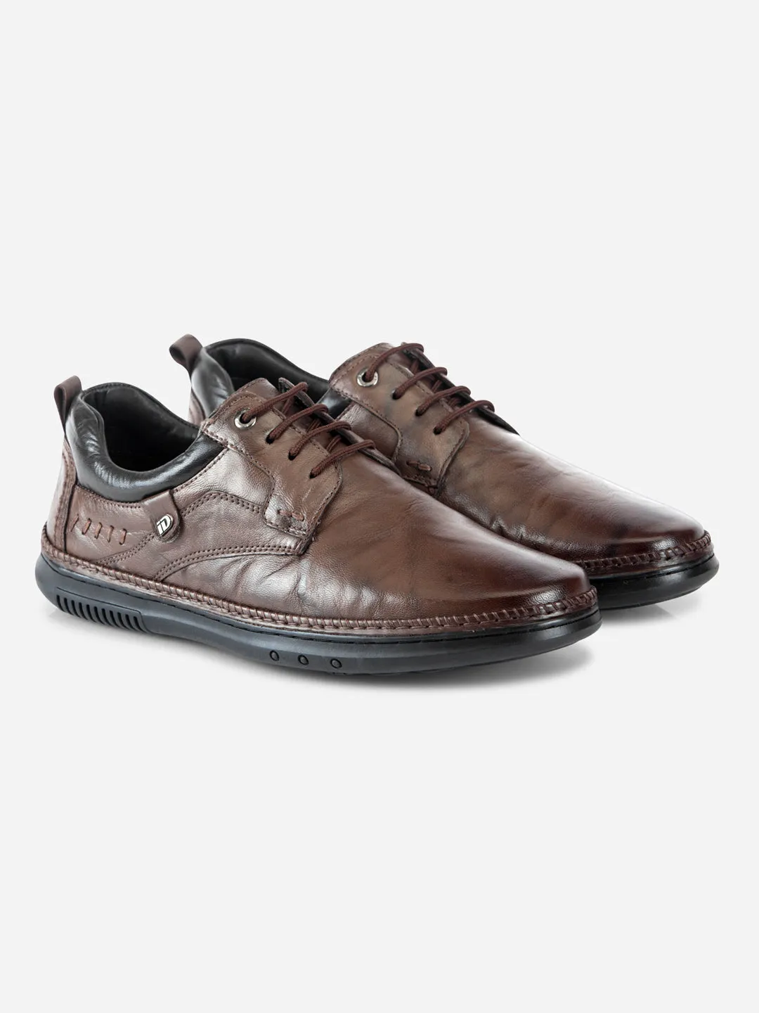 Men's Brown Dual Tone Comfort  Lace Up (ID1118)