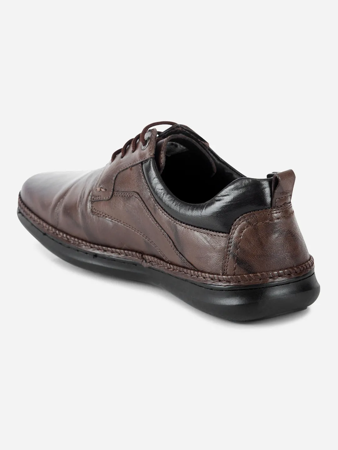 Men's Brown Dual Tone Comfort  Lace Up (ID1118)