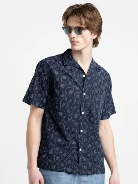 Navy Pattern Rendi Shirt