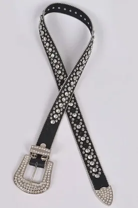 Palamino Rhinestone Belt - Black