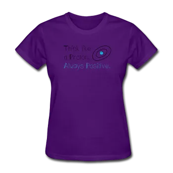 "Think like a Proton" (black) - Women's T-Shirt