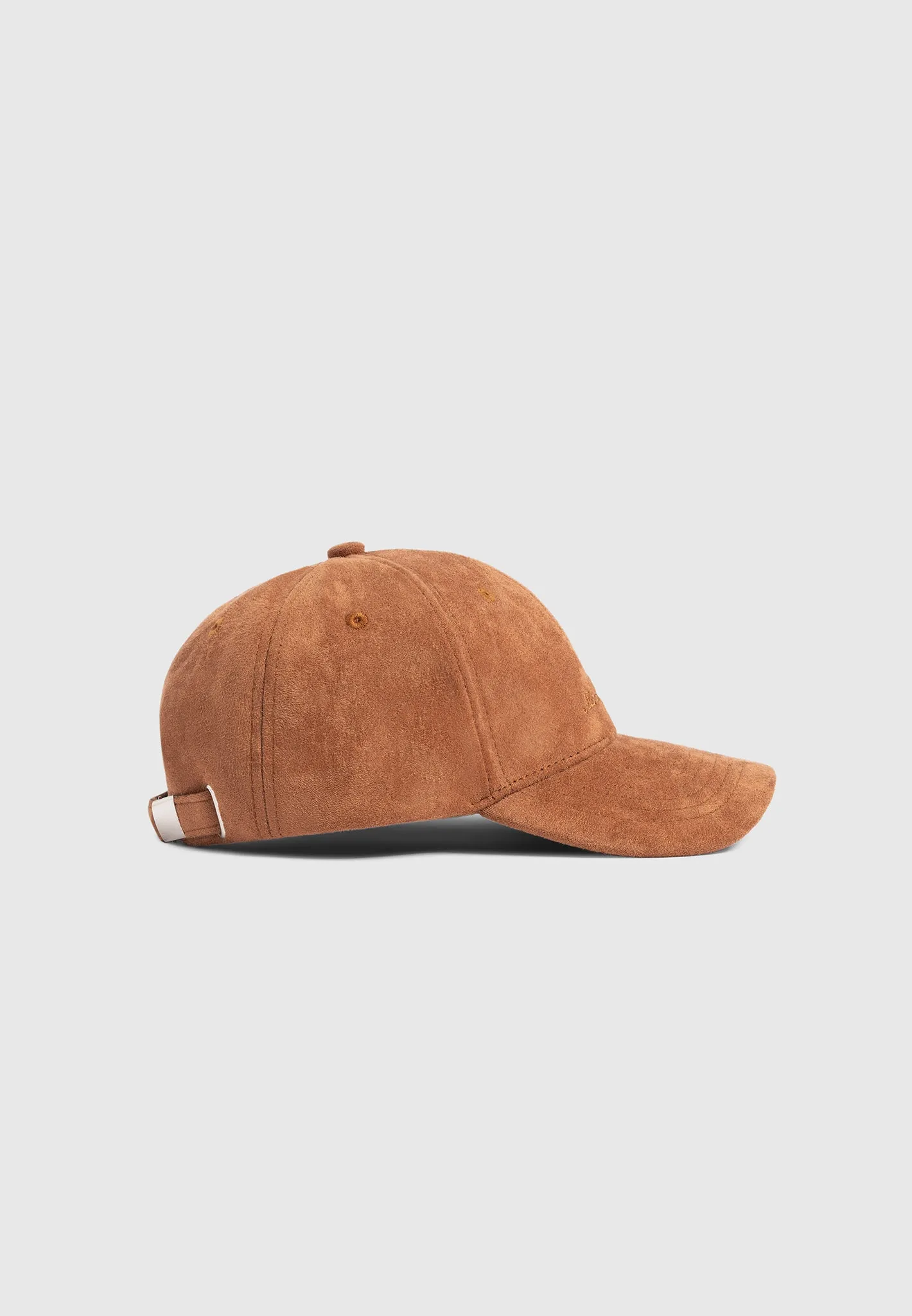 Signature Suede Cap - Tan