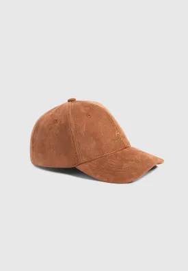 Signature Suede Cap - Tan