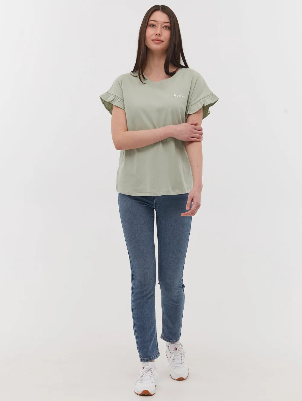 Velmina Ruffle Sleeve T-Shirt