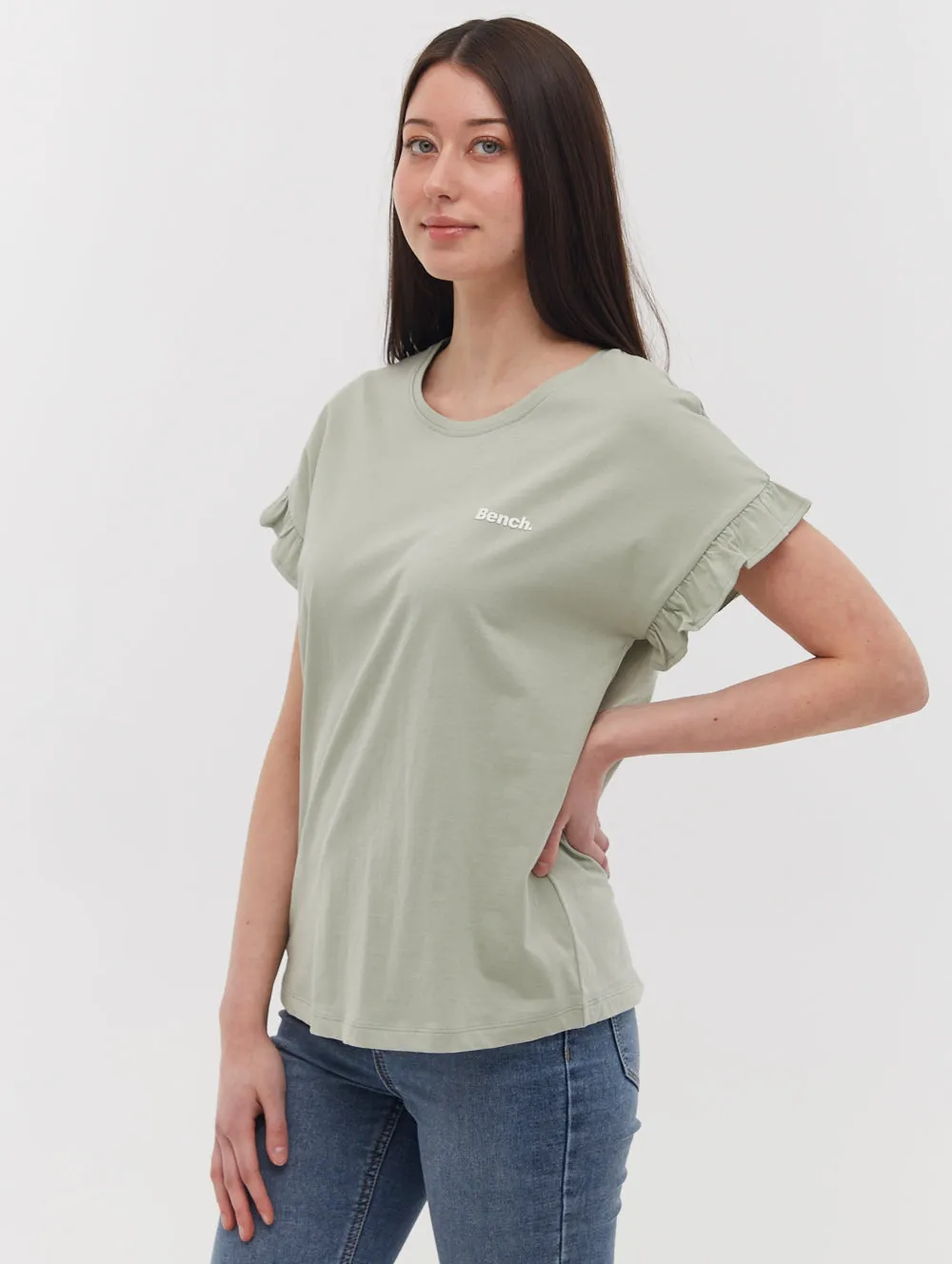 Velmina Ruffle Sleeve T-Shirt