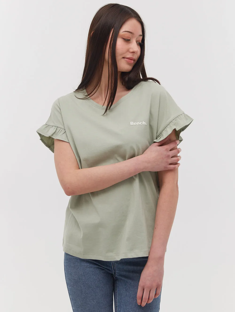 Velmina Ruffle Sleeve T-Shirt