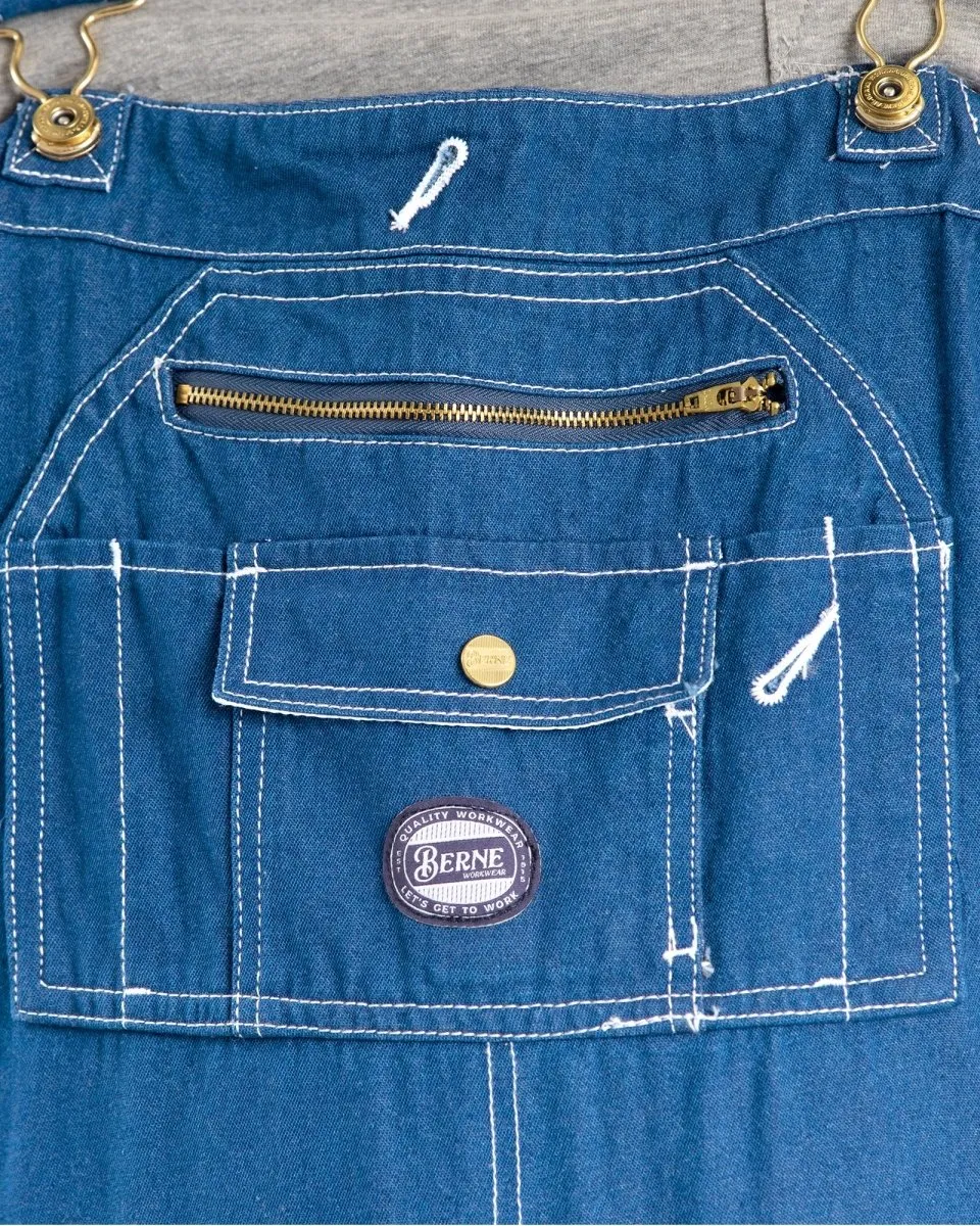 Vintage Washed Light Denim Bib Overall