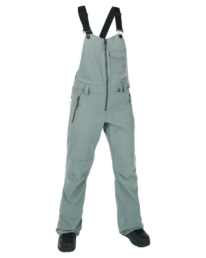 Volcom Swift Womens Bib Overall - Green Ash - 2023